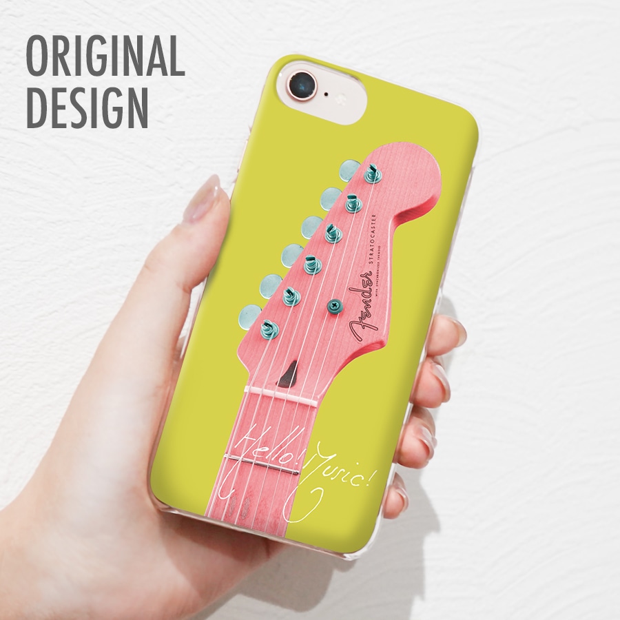 【 メール便 送料無料 】 多機種対応 iPhone Xperia AQUOS Arrows アイフォン エクスペリア アクオス アローズ スマホケース スマホケース ギターデザイン ピンク