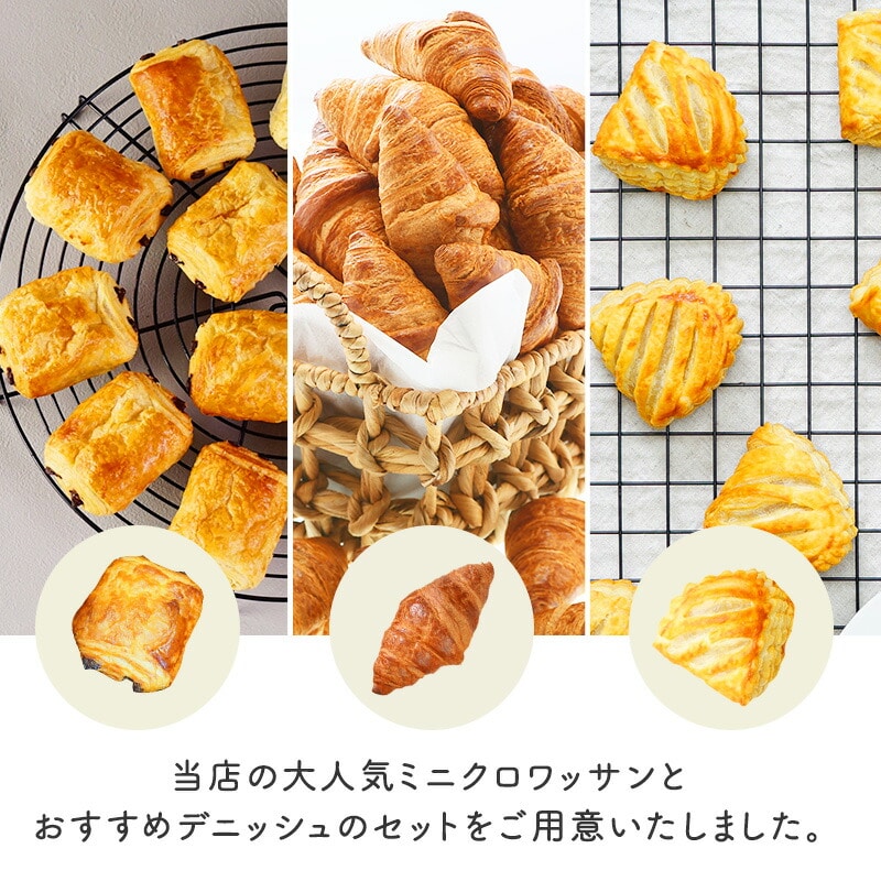 送料無料]フランス産 クロワッサン パンオショコラ アップルパイ3種 34